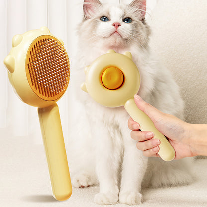 2-in-1 Cat & Dog Grooming Brush – Massage and Shedding Comb