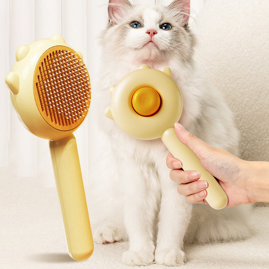2-in-1 Cat & Dog Grooming Brush – Massage and Shedding Comb