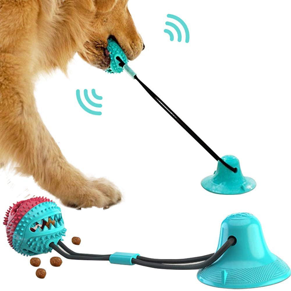 Silicone Suction Cup Tug Toy – Interactive Chew Ball for Dogs, Teeth Cleaning & Feeding